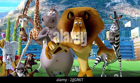 MELMAN,GLORIA,ALEX,MARTY, MADAGASKAR 3: EUROPAS MEISTGESUCHTE, 2012 Stockfoto