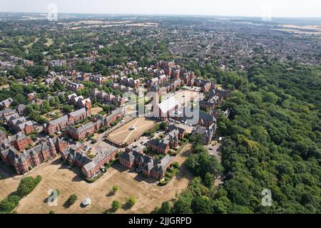 Repton Park Woodford Green East London UK Drohne Luftaufnahme Stockfoto