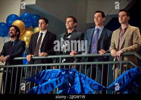 THOMAS IAN NICHOLAS, Jason Biggs, Seann William Scott, Chris Klein, Eddie Kaye Thomas, AMERIKANISCHE REUNION, 2012 Stockfoto