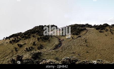 Schöne Aussicht auf den Mount Merbabu Stockfoto