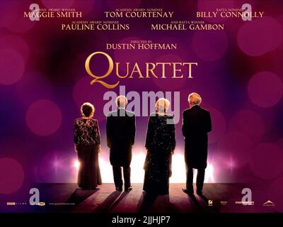 COLLINS, COURTENAY, SMITH, POSTER, QUARTETT, 2012 Stockfoto