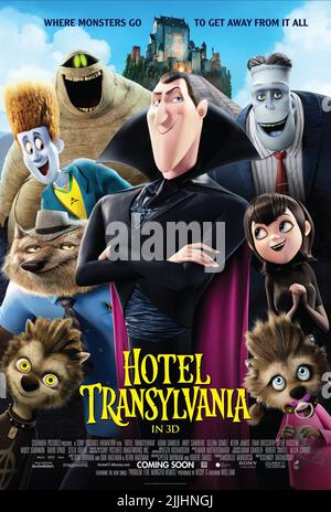 MURRAY die Mumie, WAYNE, Dracula, Frank, MAVIS, Plakat, HOTEL TRANSYLVANIA, 2012 Stockfoto