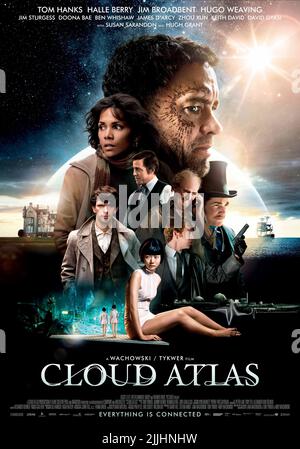 WHISHAW,BERRY,GRANT,BAE,HANKS,BROADBENT,WEBEN,POSTER, CLOUD ATLAS, 2012 Stockfoto