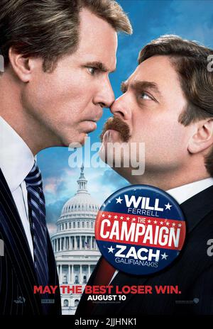 WILL FERRELL, ZACH GALIFIANAKIS POSTER, DIE KAMPAGNE, 2012 Stockfoto