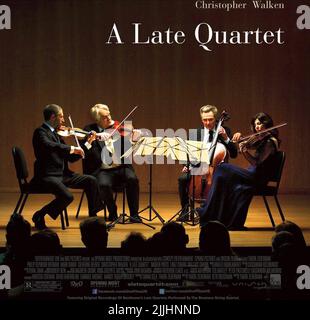 MARK IVANIR, Philip Seymour Hoffman, Christopher Walken, Catherine Keener, Plakat, EINER SPÄTEN QUARTETT, 2012 Stockfoto