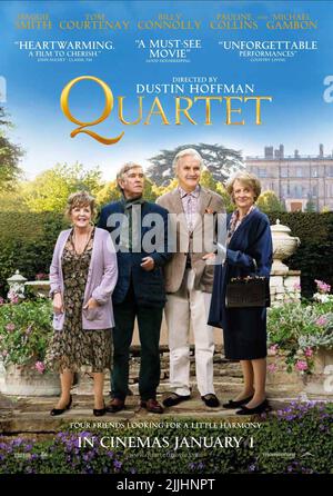 PAULINE COLLINS, Tom Courtenay, Billy Connolly, MAGGIE SMITH POSTER, Quartett, 2012 Stockfoto