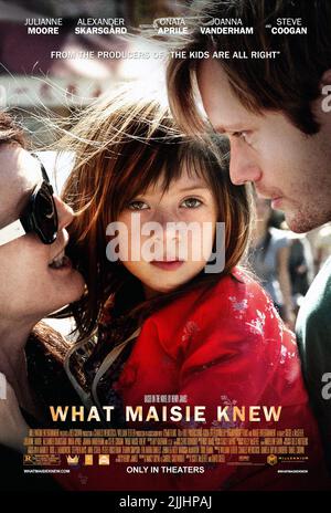 JULIANNE MOORE, SONATA APRILE, Alexander Skarsgard, Plakat, was MAISIE WUSSTE, 2012 Stockfoto