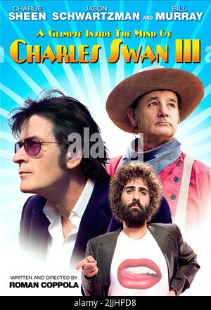 CHARLIE SHEEN, Bill Murray, Jason Schwartzman, Plakat, EINEN EINBLICK IN DAS DENKEN VON CHARLES SWAN III, 2012 Stockfoto