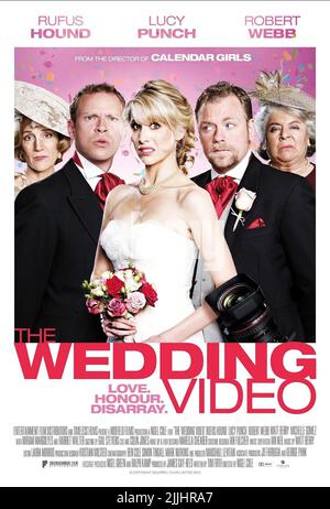 HARRIET WALTER, Robert Webb, LUCY PUNCH, RUFUS HOUND, Miriam Margolyes, Plakat, DIE HOCHZEIT VIDEO, 2012 Stockfoto