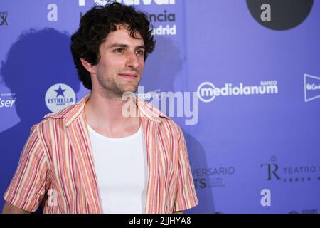 Madrid, Spanien. 26.. Juli 2022. Dario Yazbek nimmt an der Iggy Pop Konzert Fotocall im Königlichen Theater in Madrid Teil. Kredit: SOPA Images Limited/Alamy Live Nachrichten Stockfoto