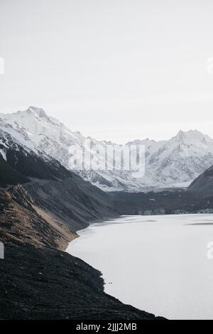 Tasman Lake Sunrise - Mount Cook National Park - Neuseeland Stockfoto