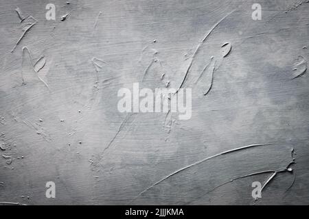 Vorlage für zerkratzte Tafel mit grauem Hintergrund Stockfoto