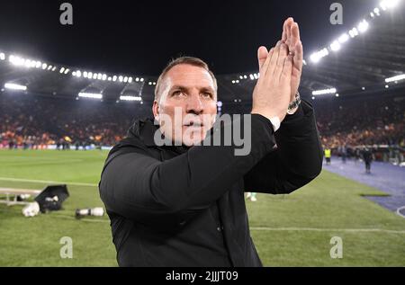 Aktenfoto vom 05-05-2022 von Leicester City Manager Brendan Rodgers. Die letzte Saison des Teams war in Europa ein langer Lauf, und sie könnten den Vorteil im Inland spüren, dass sie nicht in der kontinentalen Konkurrenz sind. Ausgabedatum: Mittwoch, 27. Juli 2022. Stockfoto