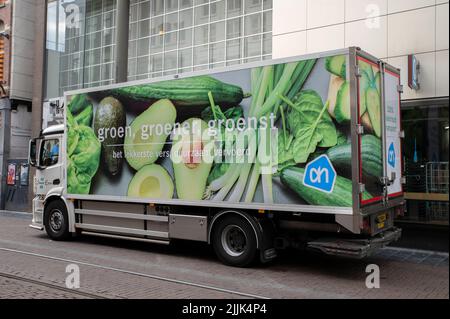 AH Company Truck in Amsterdam, Niederlande 25-7-2022 Stockfoto