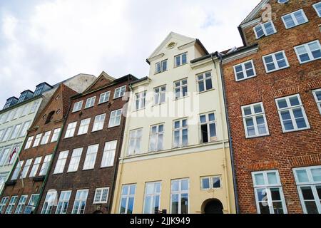 Eine Tagesaufnahme von interessanten Gebäuden in Kopenhagen, Dänemark Stockfoto