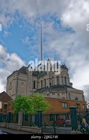 Blick auf die Kathedrale von Belfast im Stadtzentrum von Belfast Stockfoto