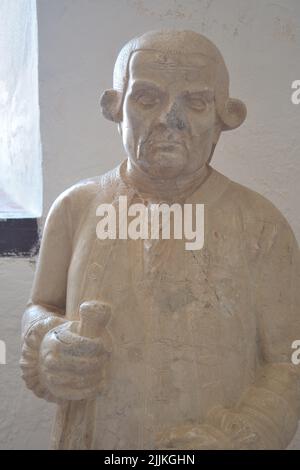 Skulptur der Familie Galvez im Pantheon in Macharaviaya, Spanien Stockfoto