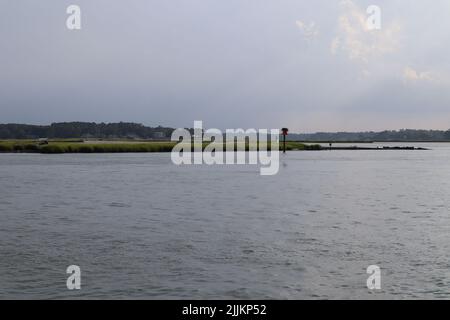 Eine malerische Landschaft von Feuchtgebieten in South Carolina, USA Stockfoto