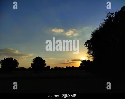 Eine schöne kurze Sunset Photos Hintergrund Stockfoto