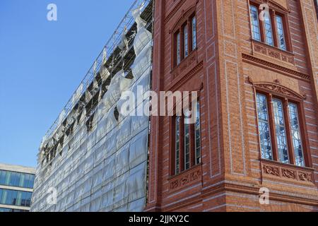 Karl Friedrich Schinkel Bauakademie, Rekonstruktion // Rekonstruktion der Karl Friedrich Schinkel Bauakademie Stockfoto