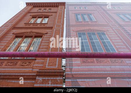 Karl Friedrich Schinkel Bauakademie, Rekonstruktion // Rekonstruktion der Karl Friedrich Schinkel Bauakademie Stockfoto