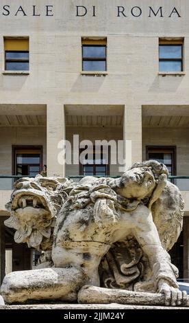 Rom, EUR-Viertel, Palazzo degli Uffici, G.Minnucci. // Rom, EUR (Esposizione Universale di Roma), Palazzo degli Uffici, G.Minnucci. Stockfoto