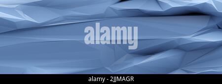 Eine blaue Low-Poly-Hintergrund Banner 3D Abbildung Stockfoto