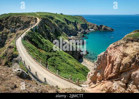 La Coupée, Sark, Kanalinseln Stockfoto