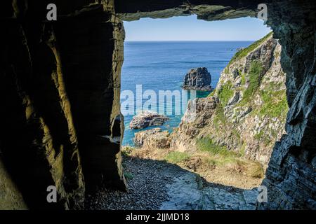 The Window in the Rock, Sark, Channel Islands Stockfoto