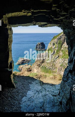 The Window in the Rock, Sark, Channel Islands Stockfoto