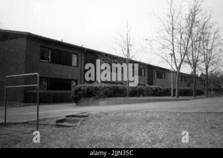 Die Fallschirmjägerschule in Karlsborg. Anfang 1950s. Stockfoto