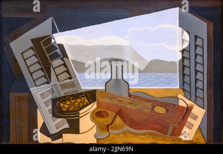 Fenster öffnen. Von dem Spanier, Künstler Juan Gris, Öl auf Leinwand, 1923. Juan Gris 1887 - 1927, lebte und arbeitete die meiste Zeit seines Lebens in Frankreich und war c Stockfoto