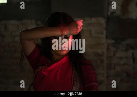 Mit den Veränderungen in Zeit und Raum entwickelt sich die Odissi-Tanzform weiter. Der Veranstaltungsort ändert sich und es gibt keine Einschränkungen in Tempeln Stockfoto