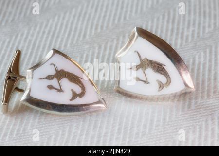 Stillleben von Vintage Siam Sterling Schmuck Stockfoto