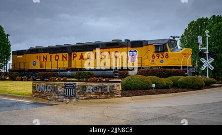 Eine wunderschöne Aufnahme einer Union Pacific Centennial DD40x zu sehen Stockfoto