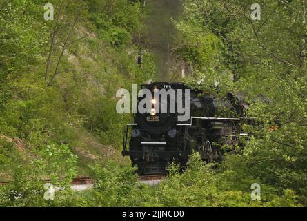 Nickel Plate Road Nr. 765 ist ein 2-8-4 "Berkshire' Typ Dampflokomotive für die Nickel Plate Road 1944 gebaut von der Lima Locomotive Works in Lima, O Stockfoto