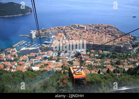 Dubrovnik Blick von oben Stockfoto