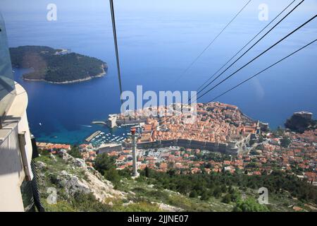 Dubrovnik Blick von oben Stockfoto