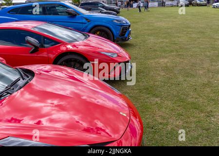 Supercar Fest die Start- und Landebahn 2022 Stockfoto