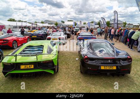 Supercar Fest die Start- und Landebahn 2022 Stockfoto