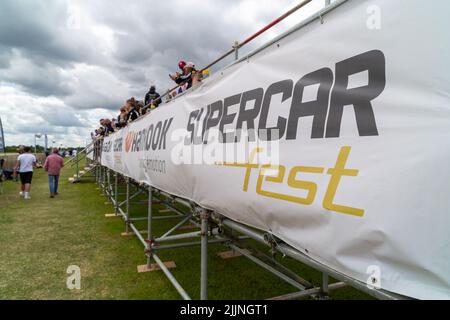 Supercar Fest die Start- und Landebahn 2022 Stockfoto