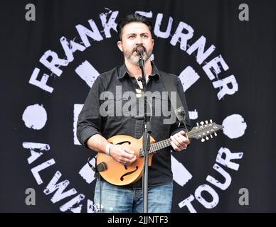 Frank Turner Bei Live-Auftritt Auf Der Bühne, 1. Tag Des Siegesfestes 2021 Stockfoto