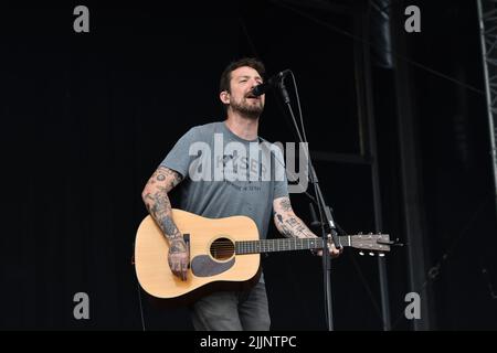 Frank Turner Bei Live-Auftritt Auf Der Bühne, 1. Tag Des Siegesfestes 2021 Stockfoto