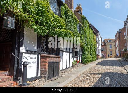 Das öffentliche Haus der Meerjungfrau in Rye East Sussex Stockfoto