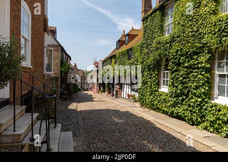 Mermaid Street in Rye East Sussex Stockfoto