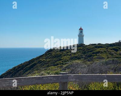 Der historische Cape Schanck Leuchtturm in Victoria, Australien Stockfoto