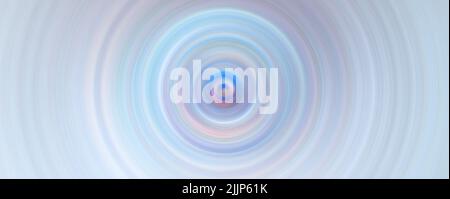 Ein abstrakter schöner Hintergrund aus konzentrischen Kreisen. Psychedelischer Weltraum Hintergrund. Stockfoto