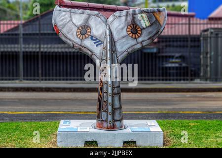 Eine von Menschen geschaffene Walmärchen-Skulpturenausstellung in Auckland, Neuseeland Stockfoto