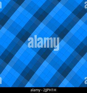 Ein nahtloses abstraktes Muster mit blauen Quadraten Stockfoto