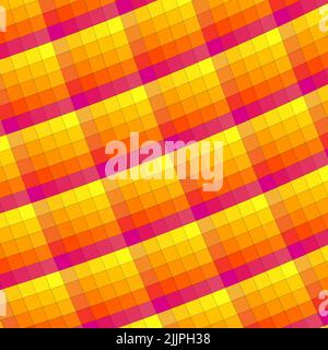 Eine digitale Illustration von bunten karierten Muster Hintergrund für Tapeten Stockfoto